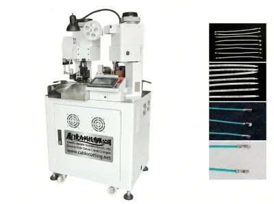Dubbelsidig servokabelkrimpare - AWG10-28, 3800 stk/h - Automatisk trådpressmaskin