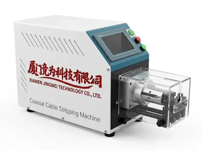Automatisk Koaxialkabelavskärmningsmaskin med Servomotor - different model