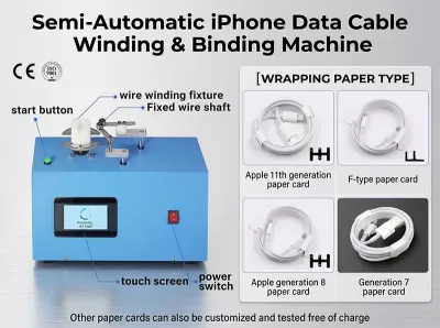 Automatisk iPhone-datakabellindnings- och bindningsmaskin WPM-K287
