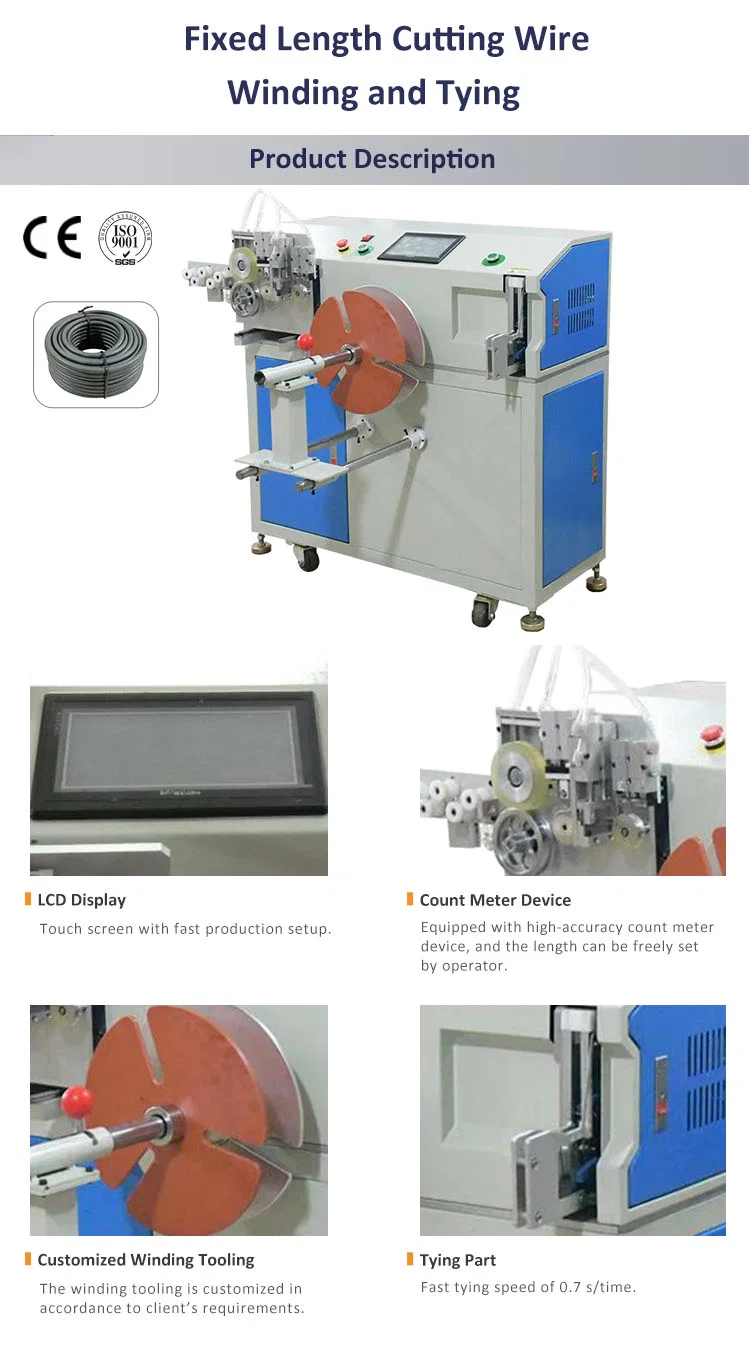 Fast längds kabelskärnings- och bindningsmaskin