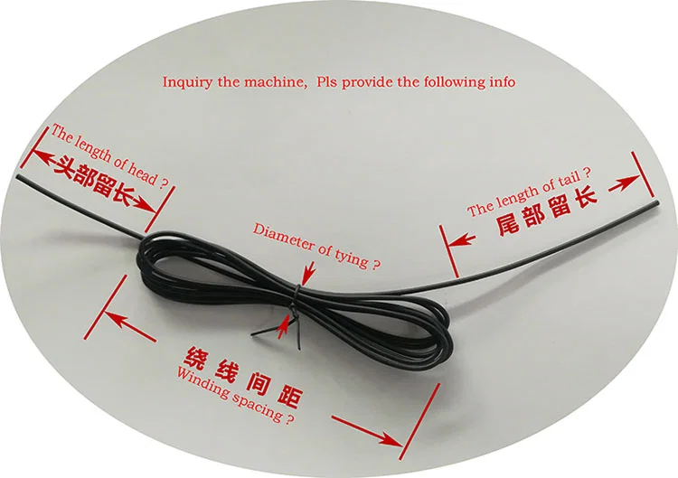 Trådlindningsmaskin, automatisk bindningsmaskin, snörbindningsmaskin, paketbindningsmaskin, tråd-/kabelbunt