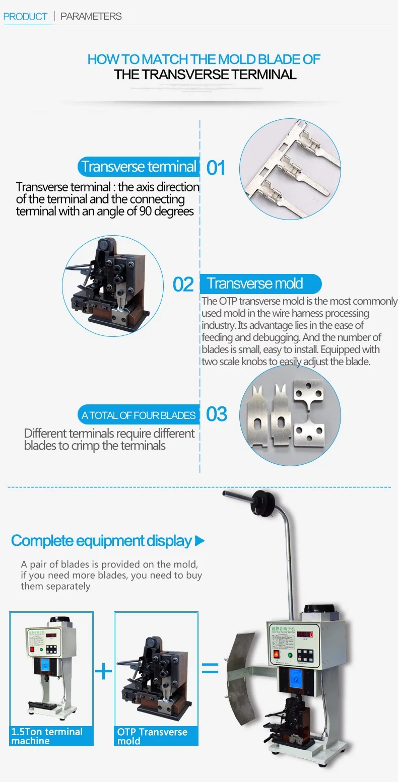 Pre-isolering Nylonringtyp Terminal Crimping Applikator, Terminal Press Machine Terminal Crimping Applikator, Terminal Machine Applikator