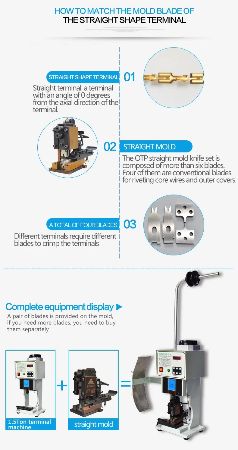 Pre-isolering Nylonringtyp Terminal Crimping Applikator, Terminal Press Machine Terminal Crimping Applikator, Terminal Machine Applikator