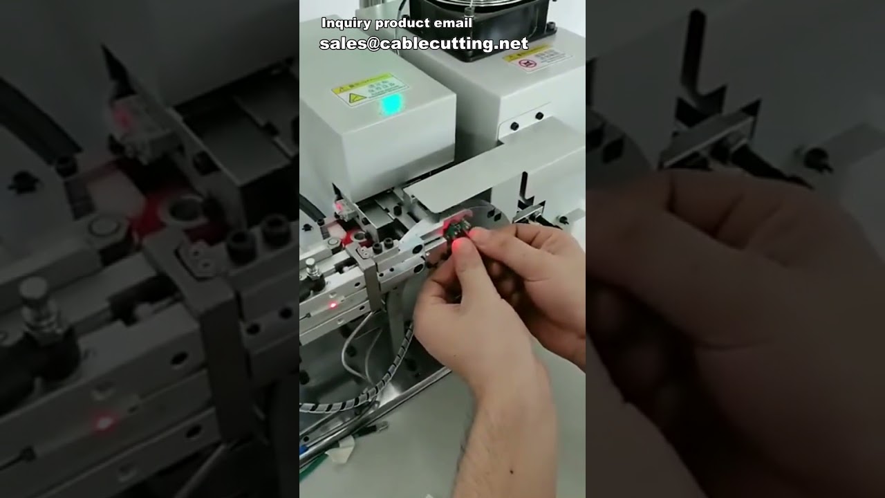 Automatisk hylsinsättningsmaskin för kabel – med värmefunktion