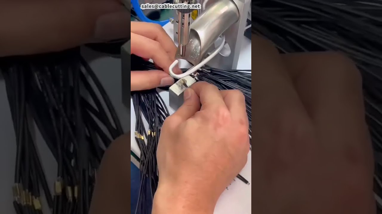 Manual Copper Splice Crimping then Soldering Demo #factory #machine #diy
