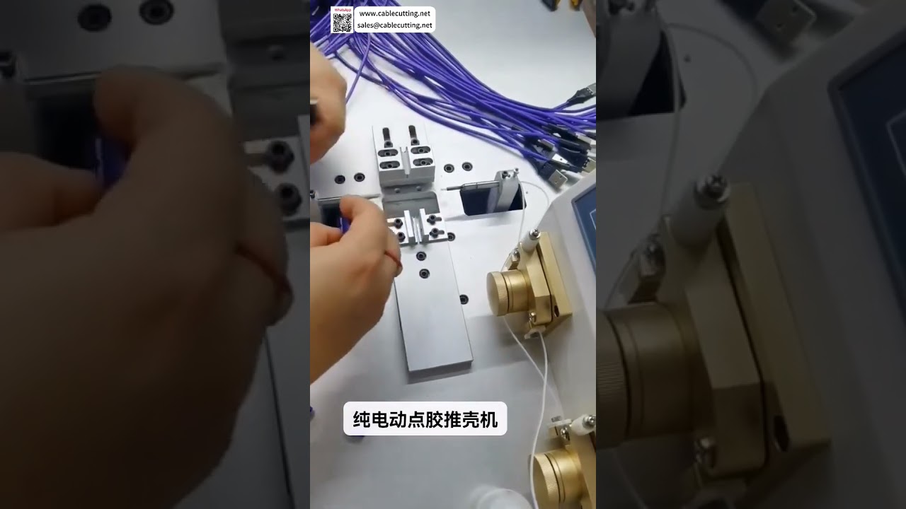 Ultra Quiet Pure Electric Glue Dispensing & Housing Insertion Machine  3 in 1 USB Assembly - Shorts
