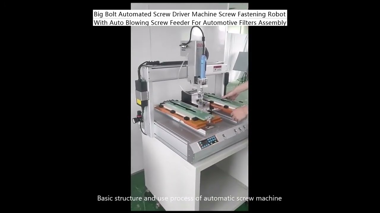 Big Bolt automatisk skruvdragningsrobot med automatisk blåsmatare för effektiv montering