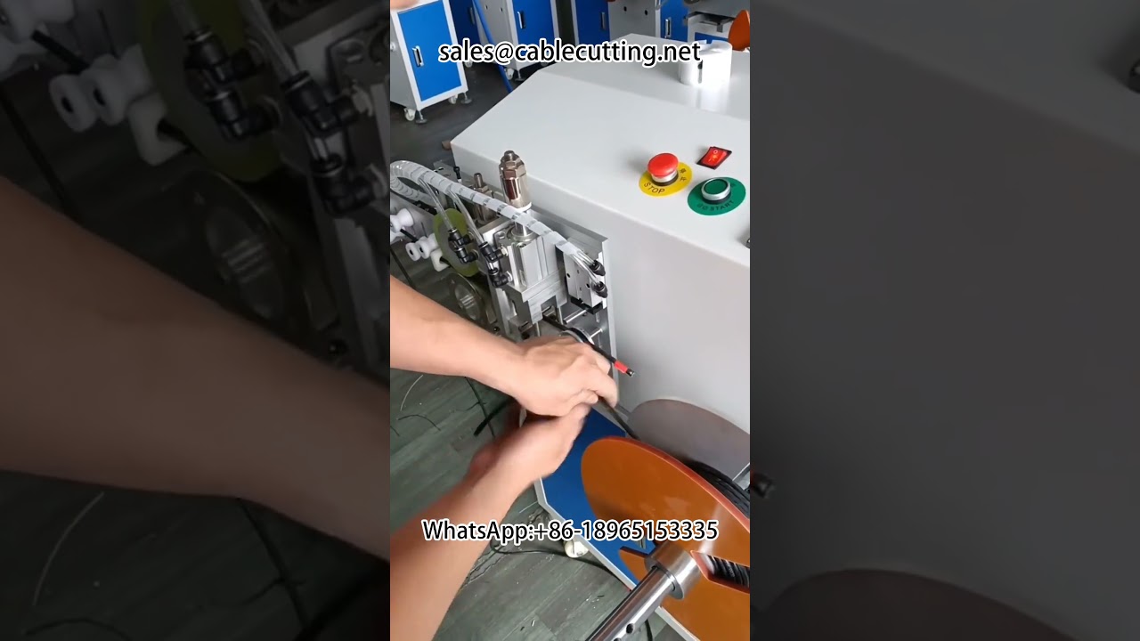Effektiv automatisk trådbearbetningsmaskin – räkning, sortering, kapning, lindning och tejpning