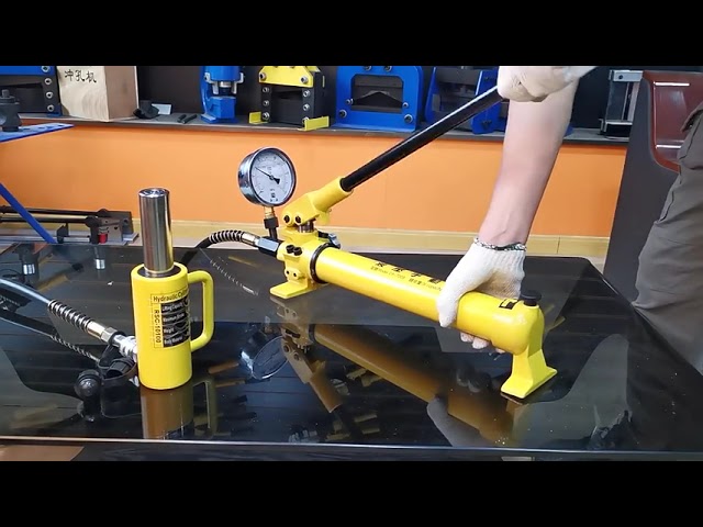 Manuell hydraulpump för stansning, bockning och pressform