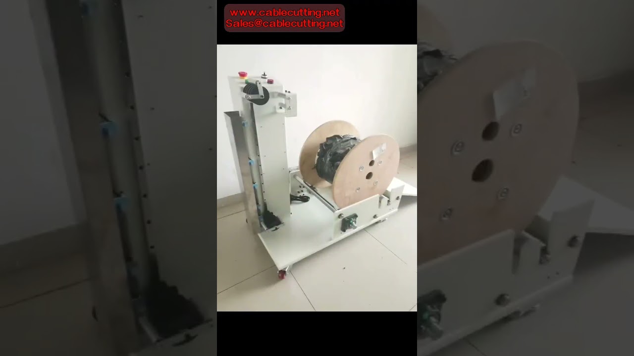Automatisk kabeltrummatningsmaskin - Trådmatare 100 kg för effektiv industriell hantering