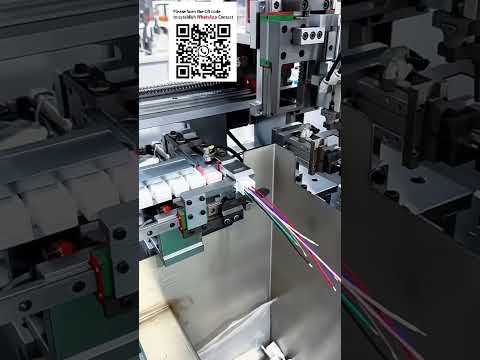 Automatisk enkelsidig trådbearbetningsmaskin – Kapa, strippa, tenn, crimp & husinsättning