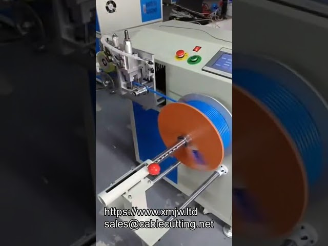 Fully Automatic Cable Wire Winding Coiling And Cutting Tying Machine With Length Measurement