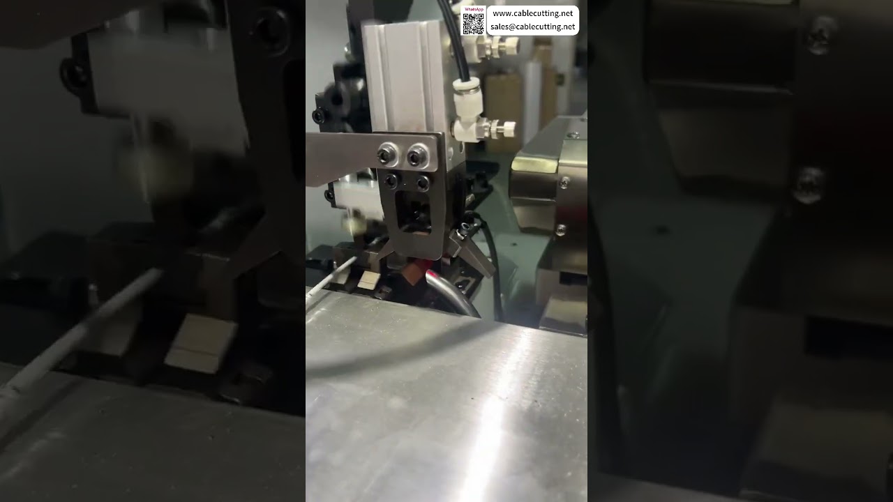 Fully Automatic Double Head Terminal Crimping Machine Wire Processing Setups Operations
